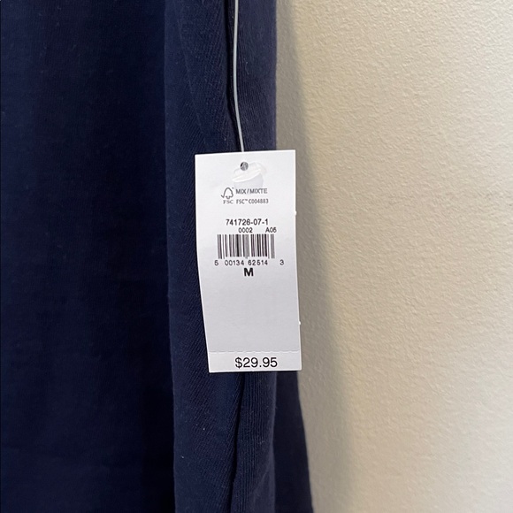 NWT Gap Navy Heavyweight Shell Tank Top – Size Medium - Picture 3 of 5